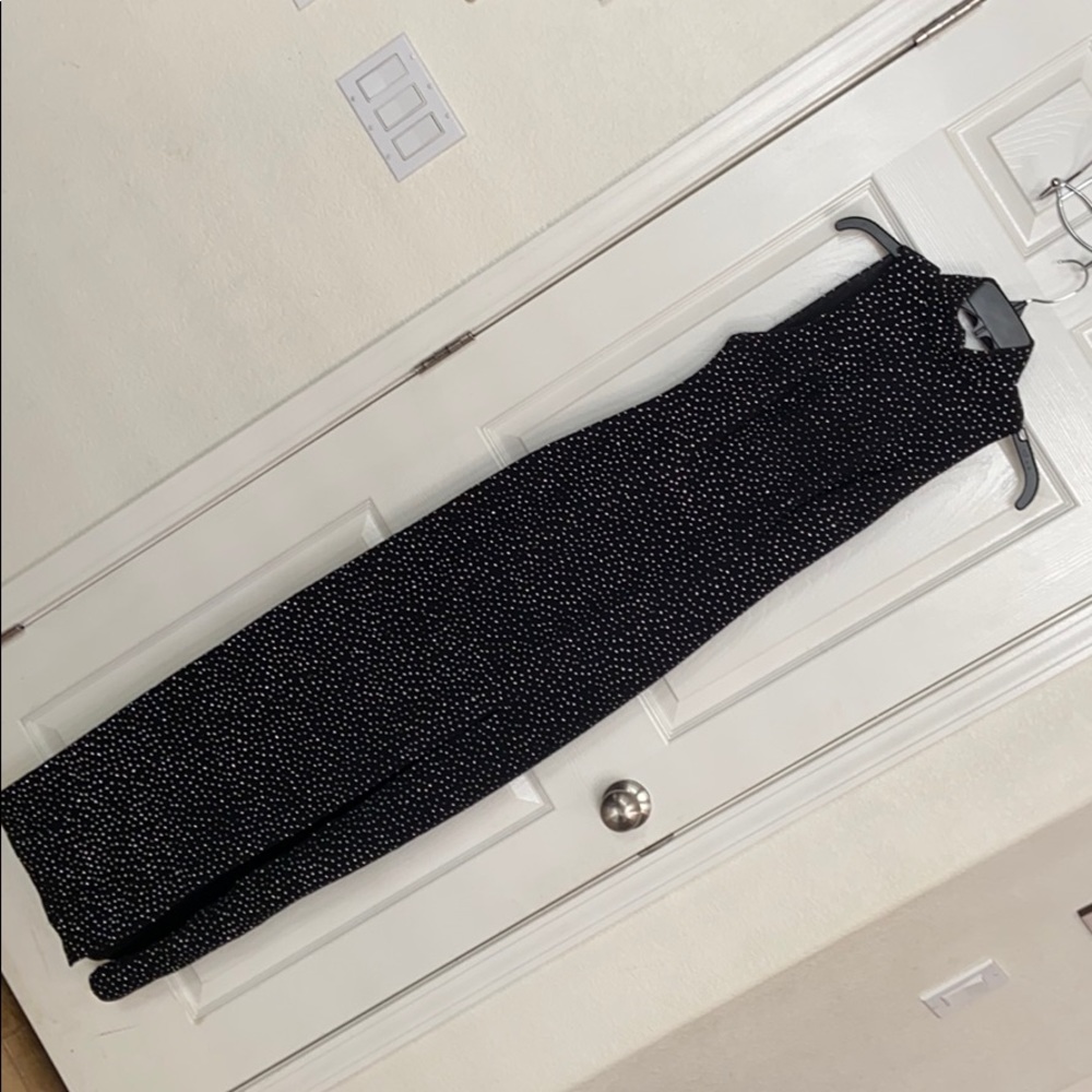 Beautiful Black dress with crystal glitter dots